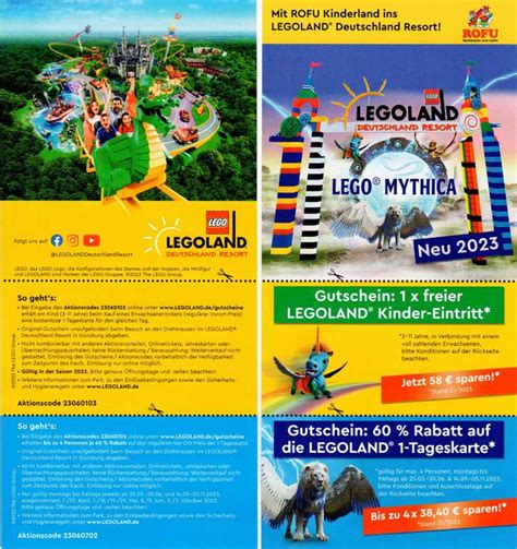 legoland gutscheine 2023|mydealz → 35€ LEGOLAND Gutschein